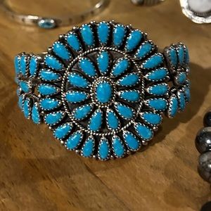 AUTHENTIC turquoise cluster bracelet